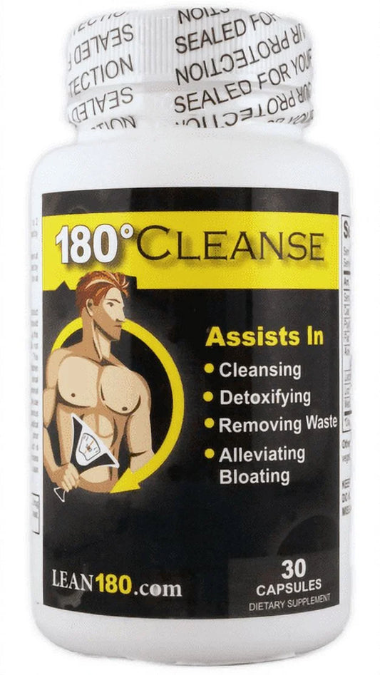 180 Cleanse | All Natural Weight Loss and Cleanse Supplement | Men and Women | 15 Day Formula (30 Capsules) -