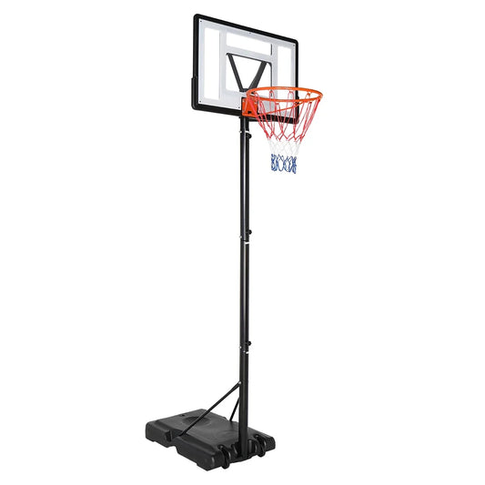 8Ft -10Ft Adjustable Basketball Hoop System, 35In Portable Removeable Basketball Goal Stand with Wheels, 